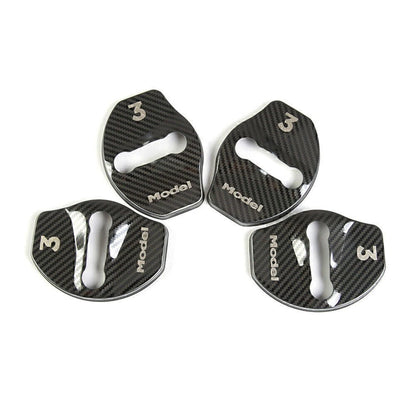 4 x Protective Door Lock Covers for Tesla Model 3 (2017-2023)