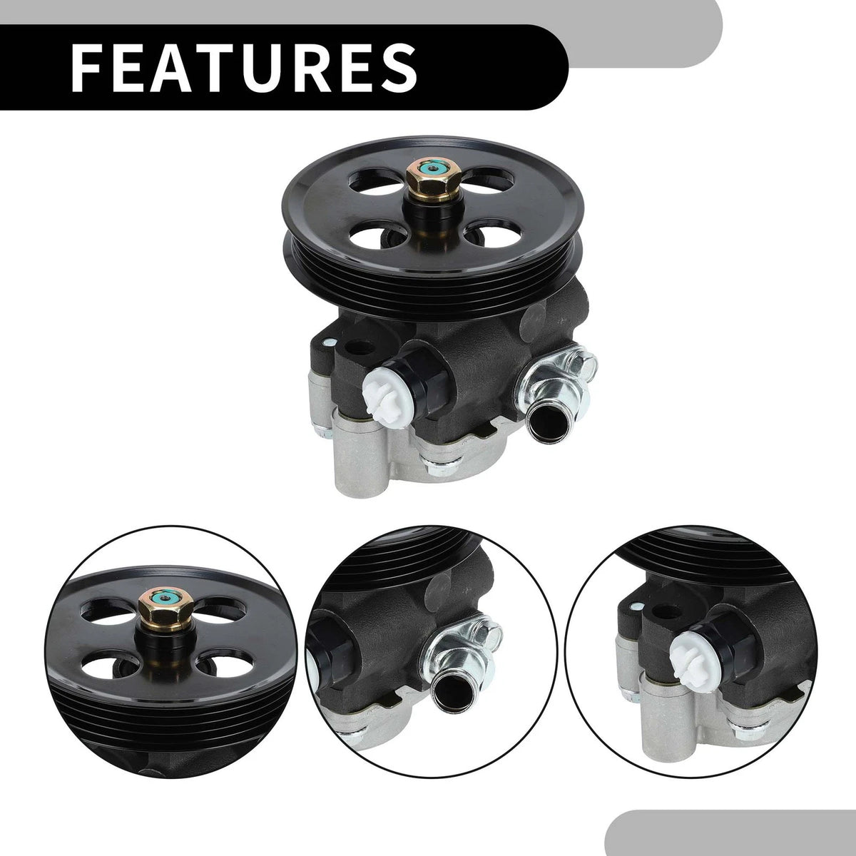 Power Steering Pump w/ Pulley for Toyota Camry 3.0L (2002-2006)