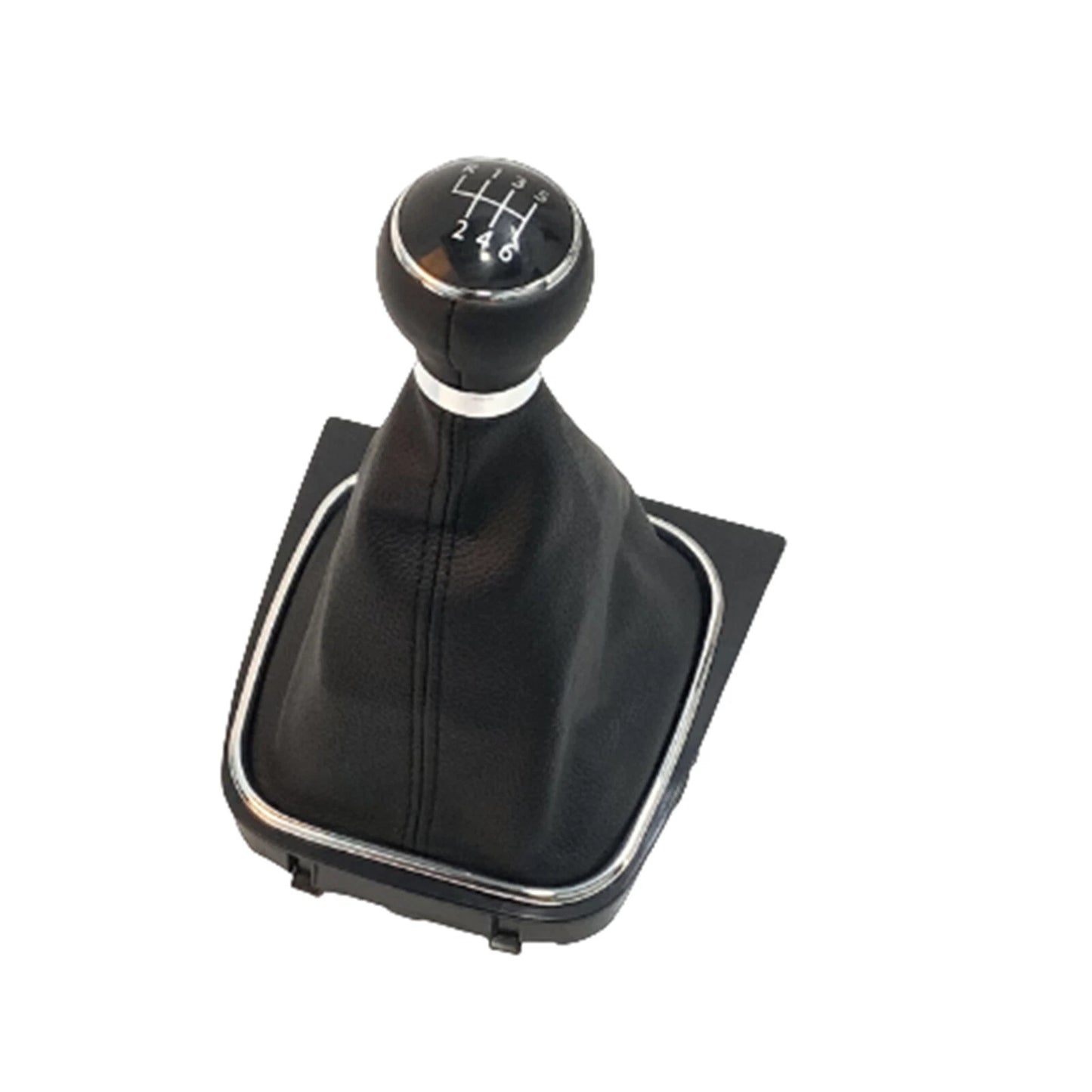 Gear Shift Button Leather Rootwood for VW Golf 6 (2008-2012)