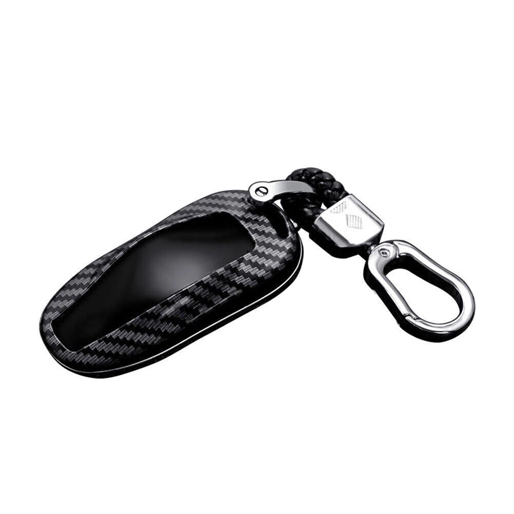 Carbon Fiber Key Fob Case Cover for Tesla Model 3, Model S (2017-2023)