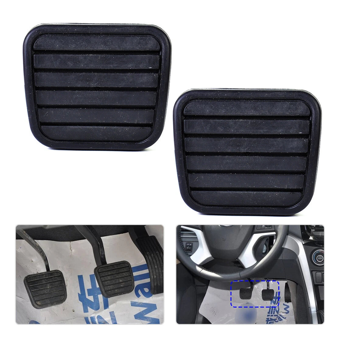 Clutch Brake Pedal Pad Rubber Covers for Great Wall V200 K2 (2010-2016)