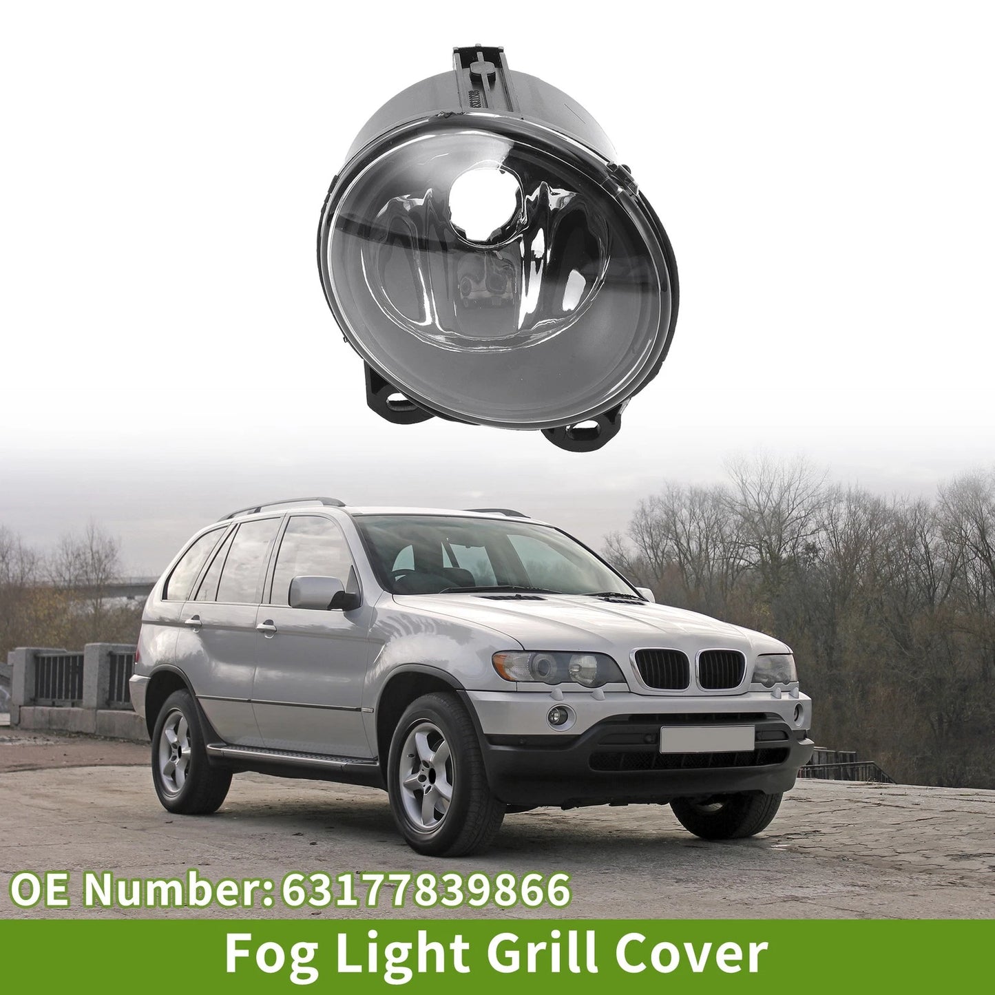 Right Fog Light Grill for BMW X5 (1999-2006)