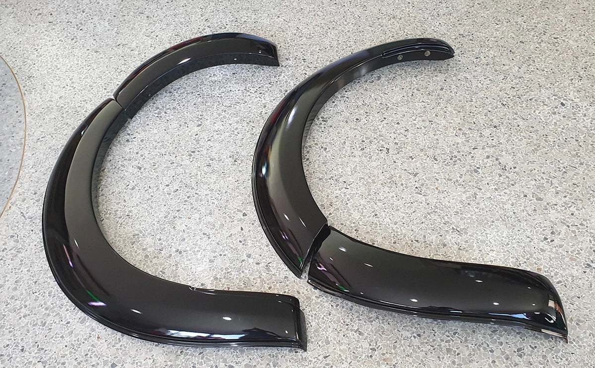 Front Gloss Black Fender Flares for Nissan Navara (2021-2022)