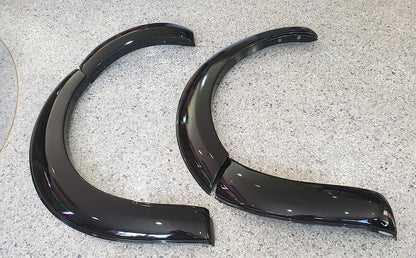 Front Gloss Black Fender Flares for Nissan Navara (2021-2022)