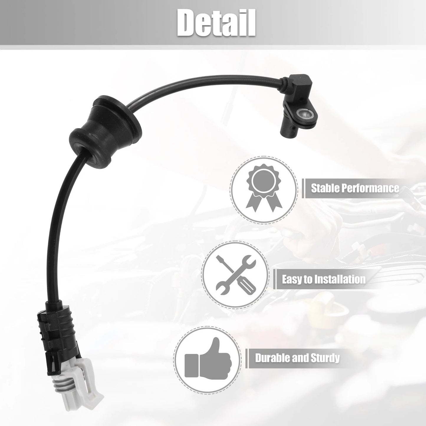 Transmission Speed Sensor for Chevrolet Equinox Black Plastic Metal