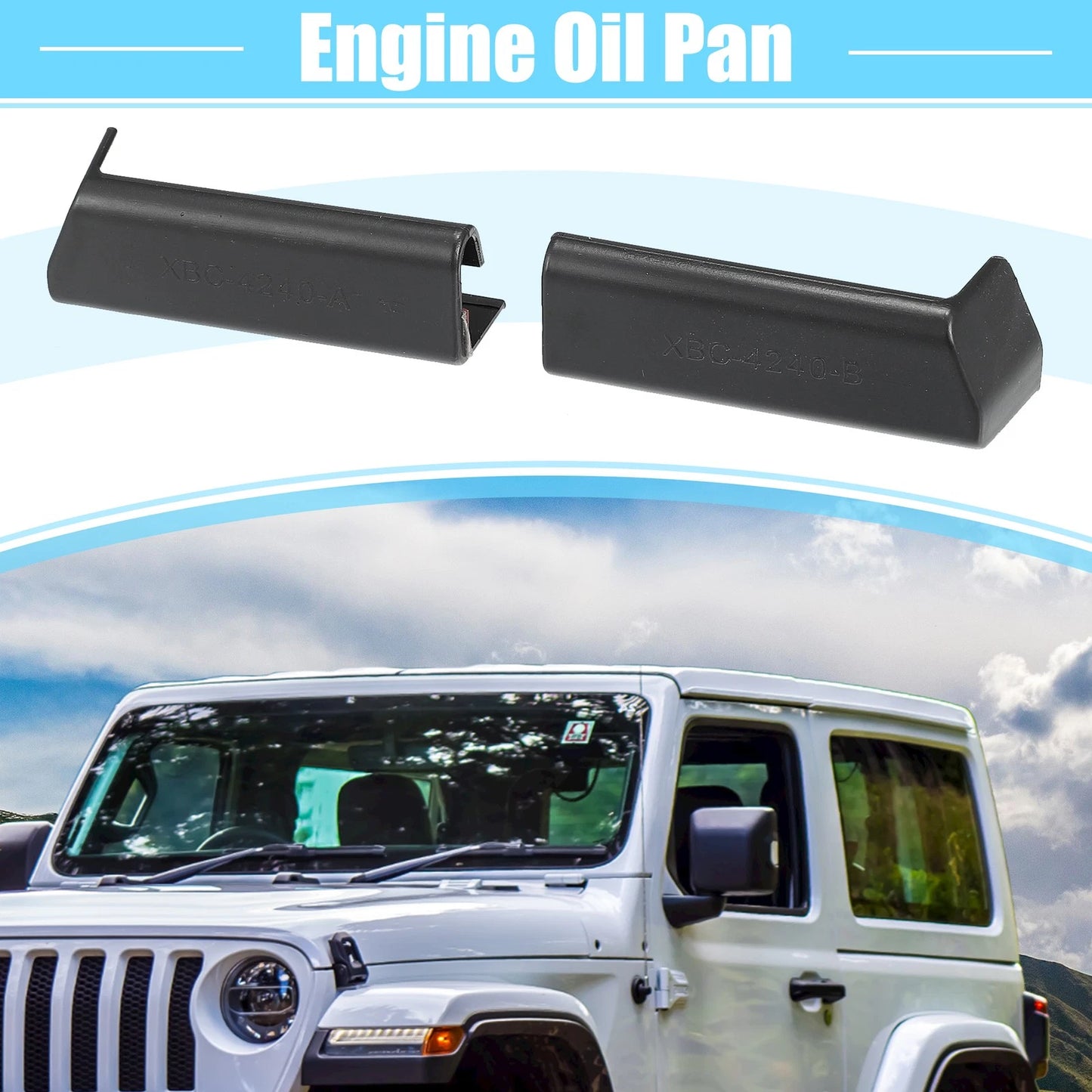 Rain Gutter Hardtop ABS Rain Deflector for Jeep