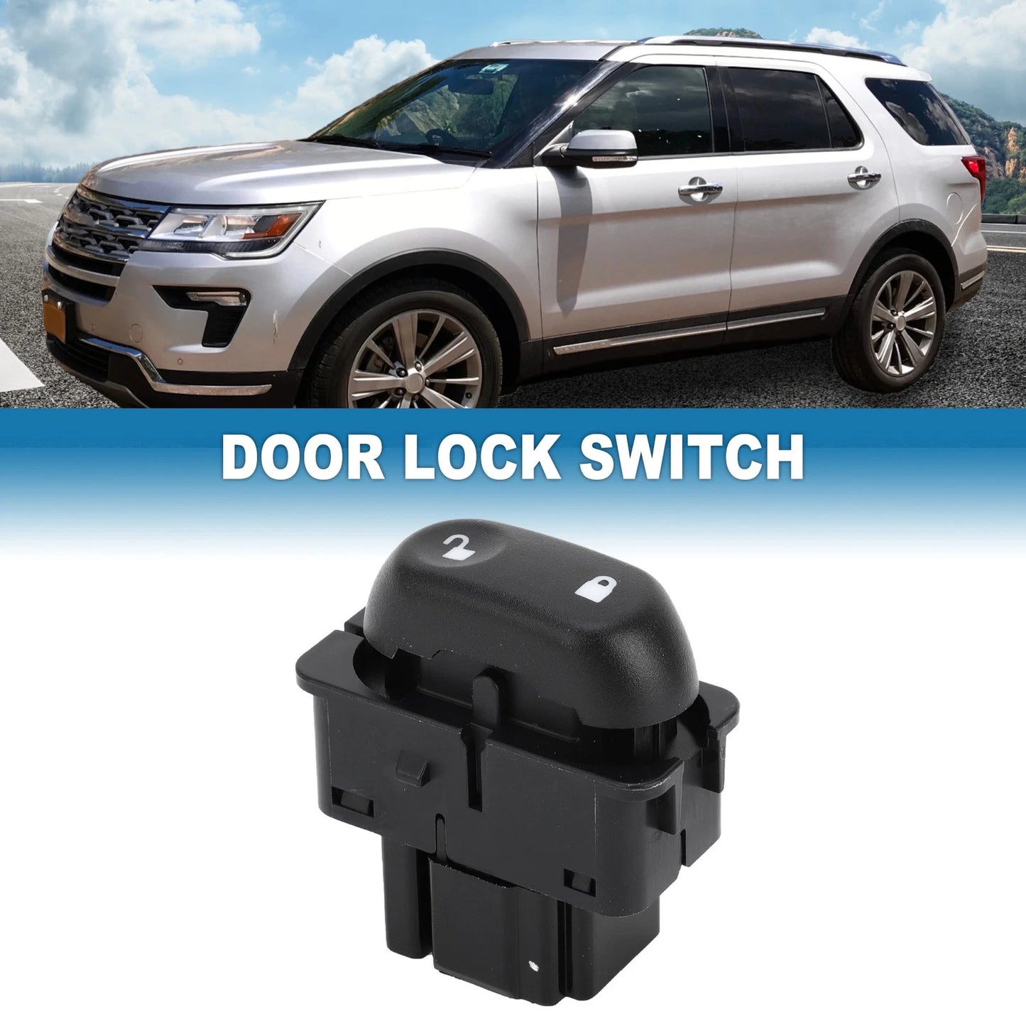 Car Door Lock Switch for Ford Excursion Explorer F-250 Super Duty (2000-2005)