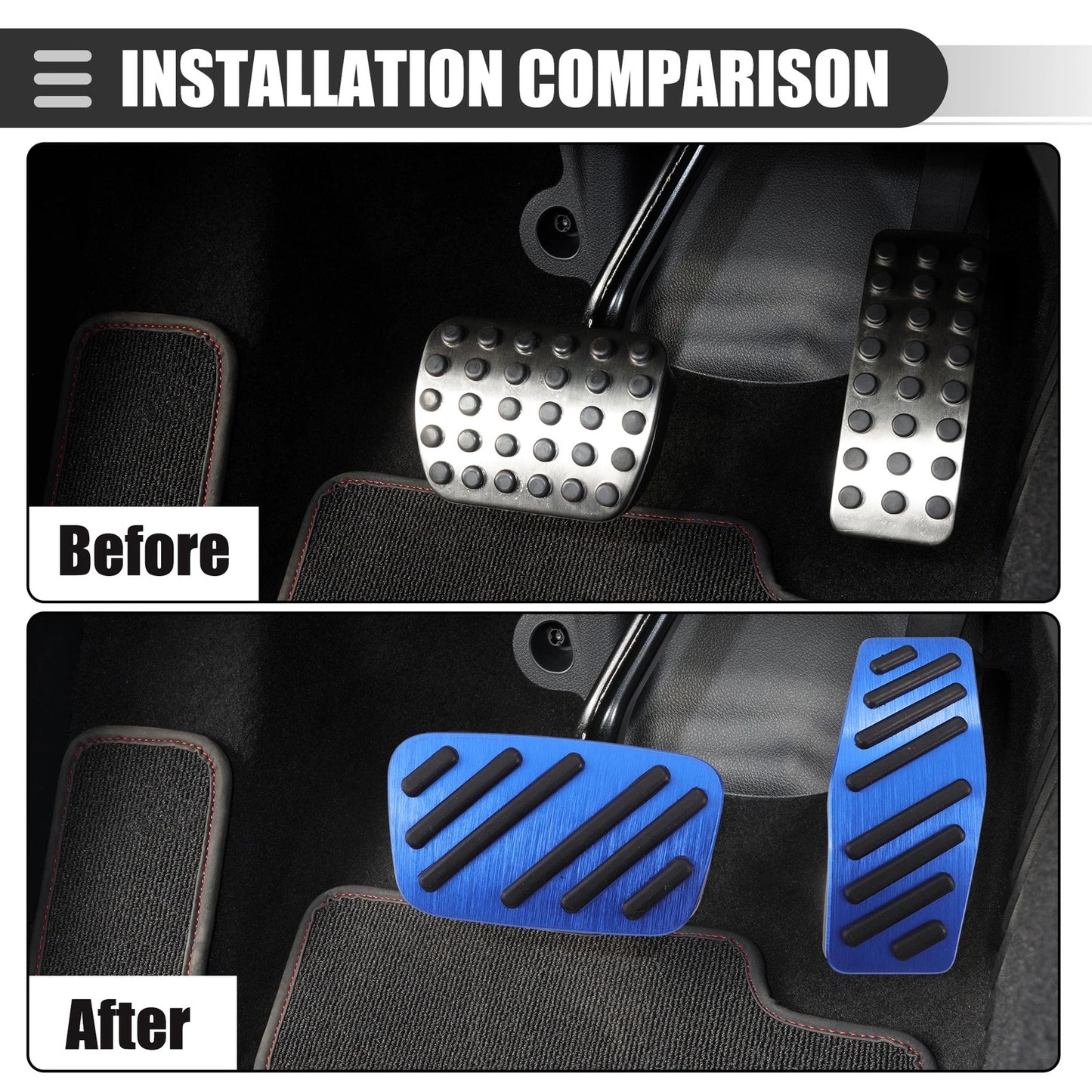 Set Brake and Accelerator Pedal Covers for Chevrolet Cruze (2009-2020)