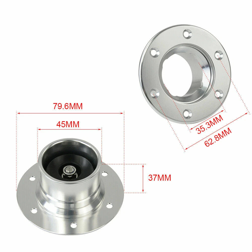 Billet Fuel Filler Neck Pop-Up Gas Cap for Universal 6 Hole
