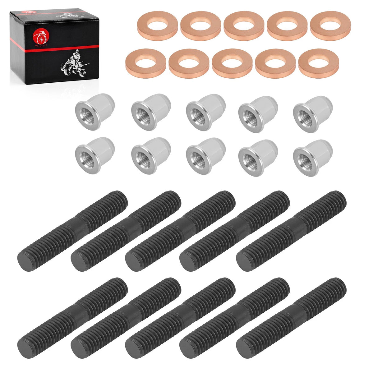 Cylinder Head Rebuild Acorn Nuts Washers for Yamaha Banshee (1987–2006)