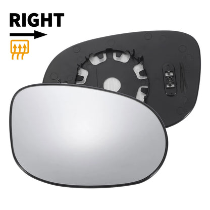 Right Side Heated White Mirror Glass for Ford Ka (2008-2017)