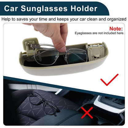 Sunglasses Case for Honda Accord 2012-2023 Eyeglasses Holder Storage Box Beige