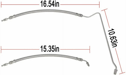 Hydraulic Trim Ram Cylinder Hose for MerCruiser Bravo (1990-2023)
