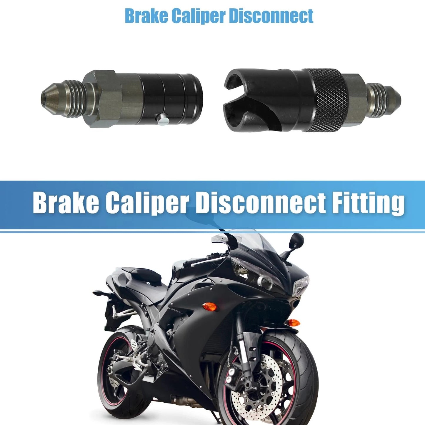 Quick Release Dry Break Coupling Fitting Black for Car