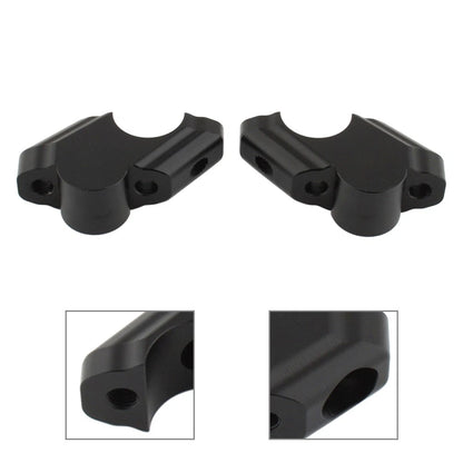 Black Offset Handlebar Riser Clamp for Yamaha Tenere 700 (2019-2025)