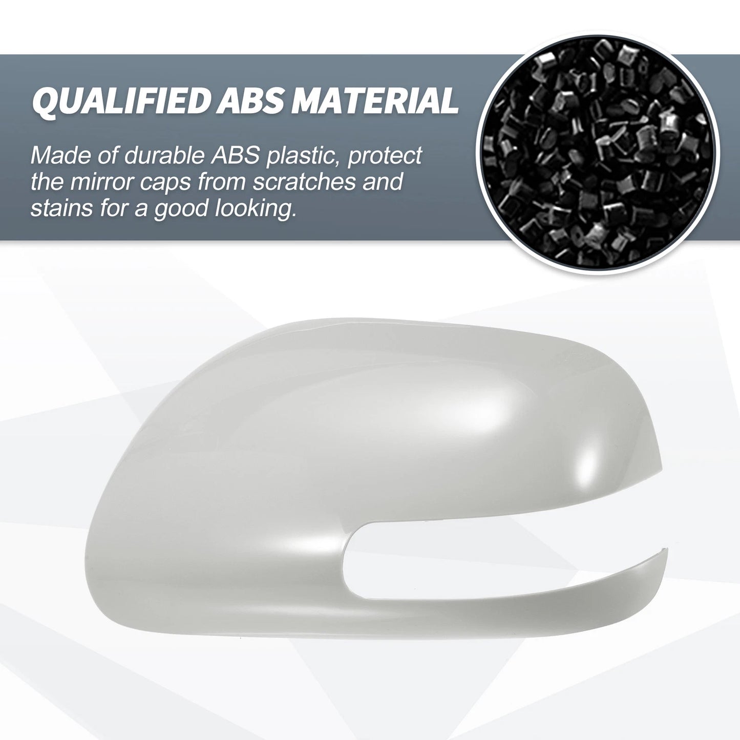 Left Side Mirror Cover Cap Gray for Toyota Mark X Reiz (2004-2019)