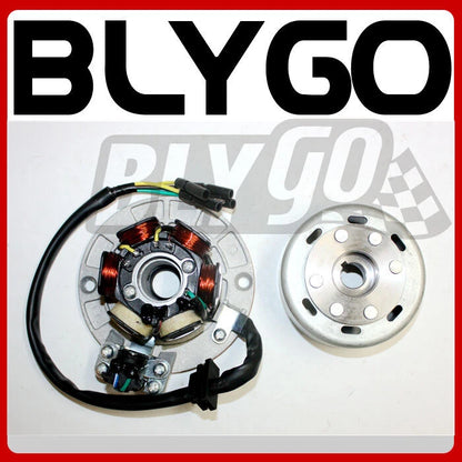 Magneto Stator Plate & Flywheel Roller for YX 150cc 160cc Dirt Bike