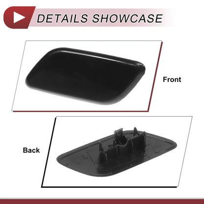 Front Left Washer Nozzle Cover for Subaru Outback (2010-2018) Black