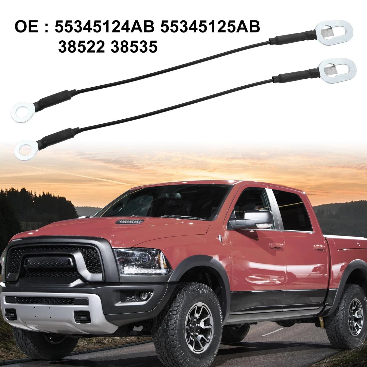 Tailgate Cables Holders for Dodge Ram 1500 2500 (1994-2002)