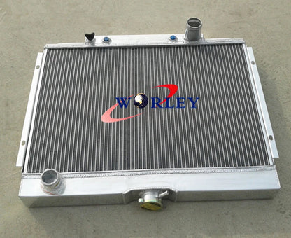 Aluminum Radiator + Fan for Ford Mustang, Mercury Cougar, XR7, Torino (1967-1970)