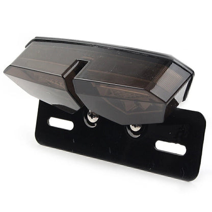 Red Tail Light Turn Signal Brake License Plate Holder for Motorcycle