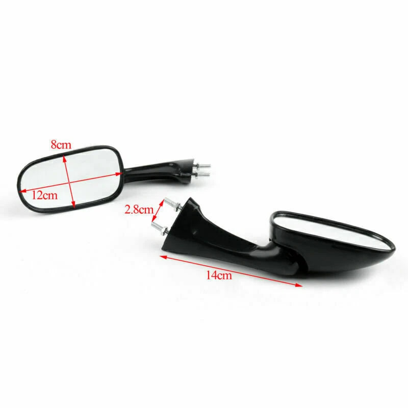 Mirror Pair Set for Honda CBR 250, 400, NSR 250, SE, SP, VFR, RVF (87-97)