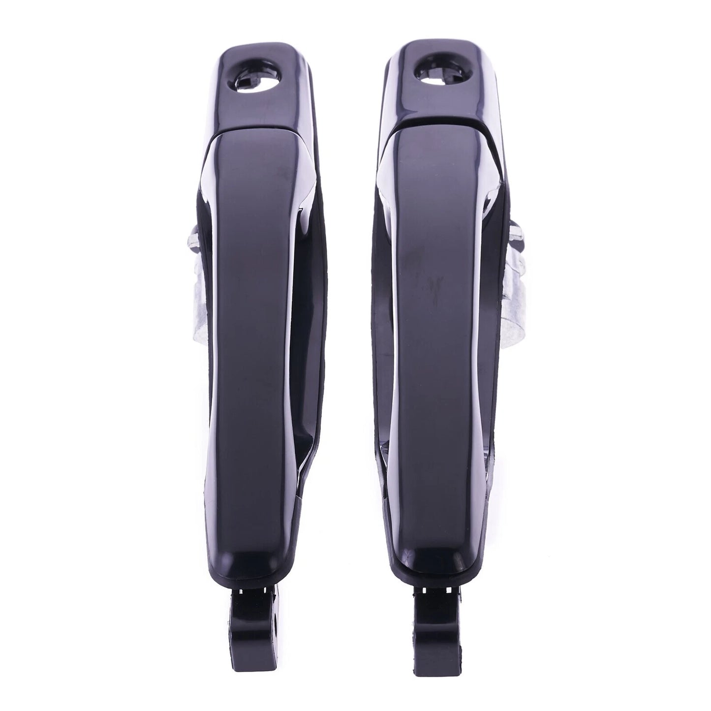 2 x Door Handle Outer Black for Mitsubishi Lancer (2002–2007)