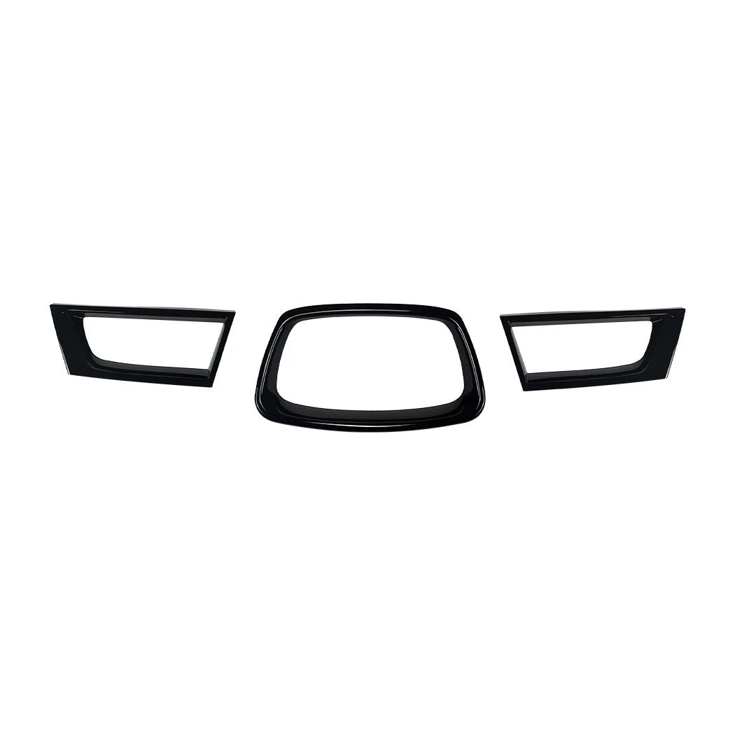 Gloss Black Front Grill Frame Trim Cover for Subaru Impreza WRX STI (2006–2007)