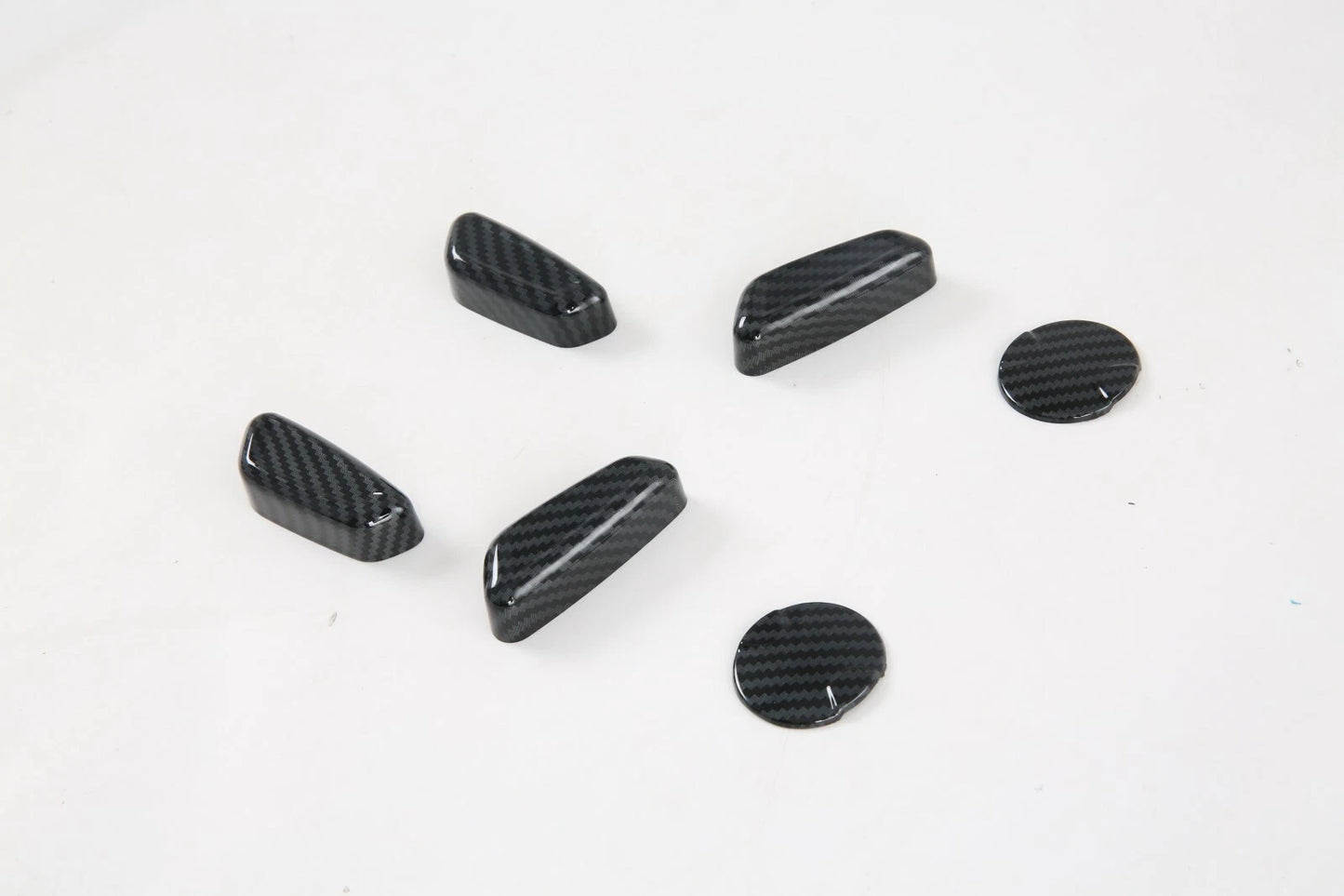 Carbon Fiber Seat Handle Button Cover Trim for Ford F150 (2015-2019) 6 x PCS