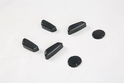Carbon Fiber Seat Handle Button Cover Trim for Ford F150 (2015-2019) 6 x PCS