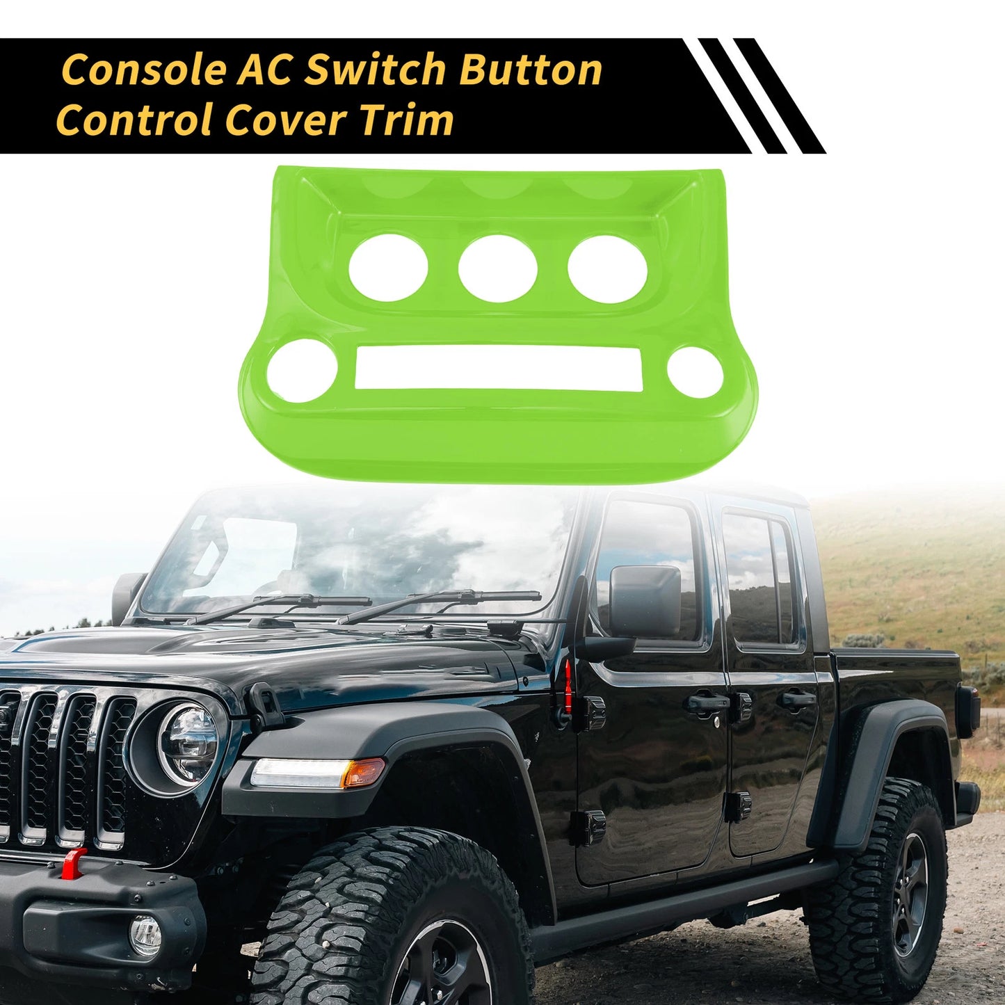 AC Switch Control Cover Trim for Jeep Wrangler JK JKU (2011-2017)