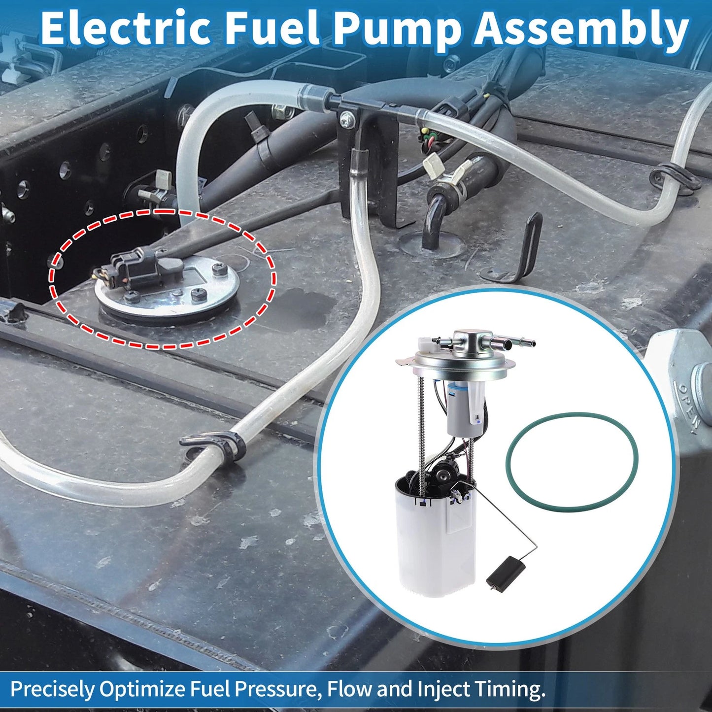 Electric Fuel Pump Assembly for Chevy Express GMC Savana 1500 2500