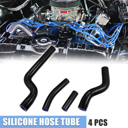 4 x Black Silicone Radiator Coolant Hose Pipe Tubing for Yamaha YZ250 YZ 250