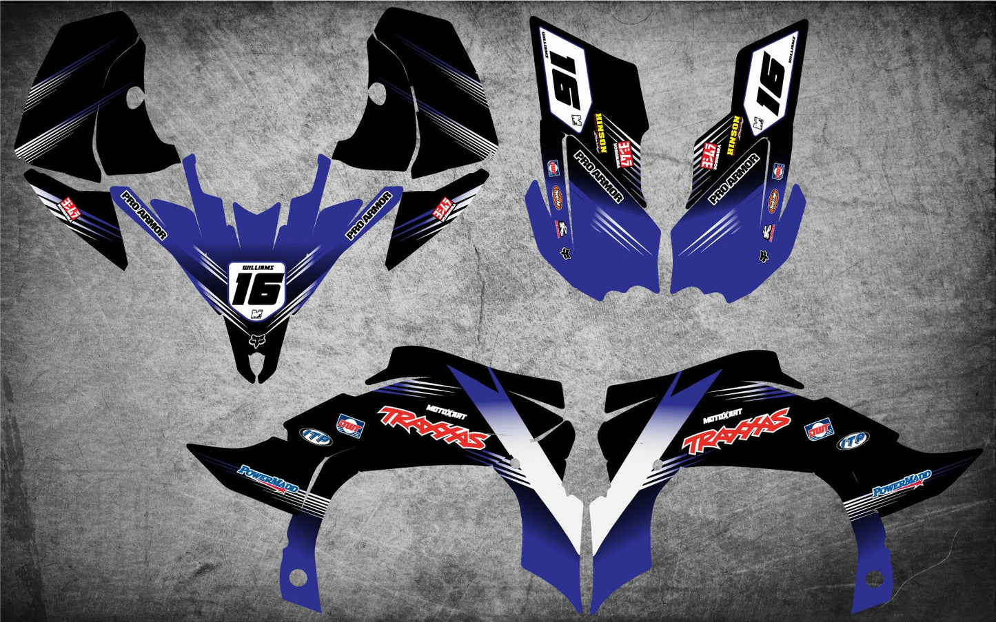 Custom Graphics Kit for Yamaha YFZ 450 ATV 2009-2013