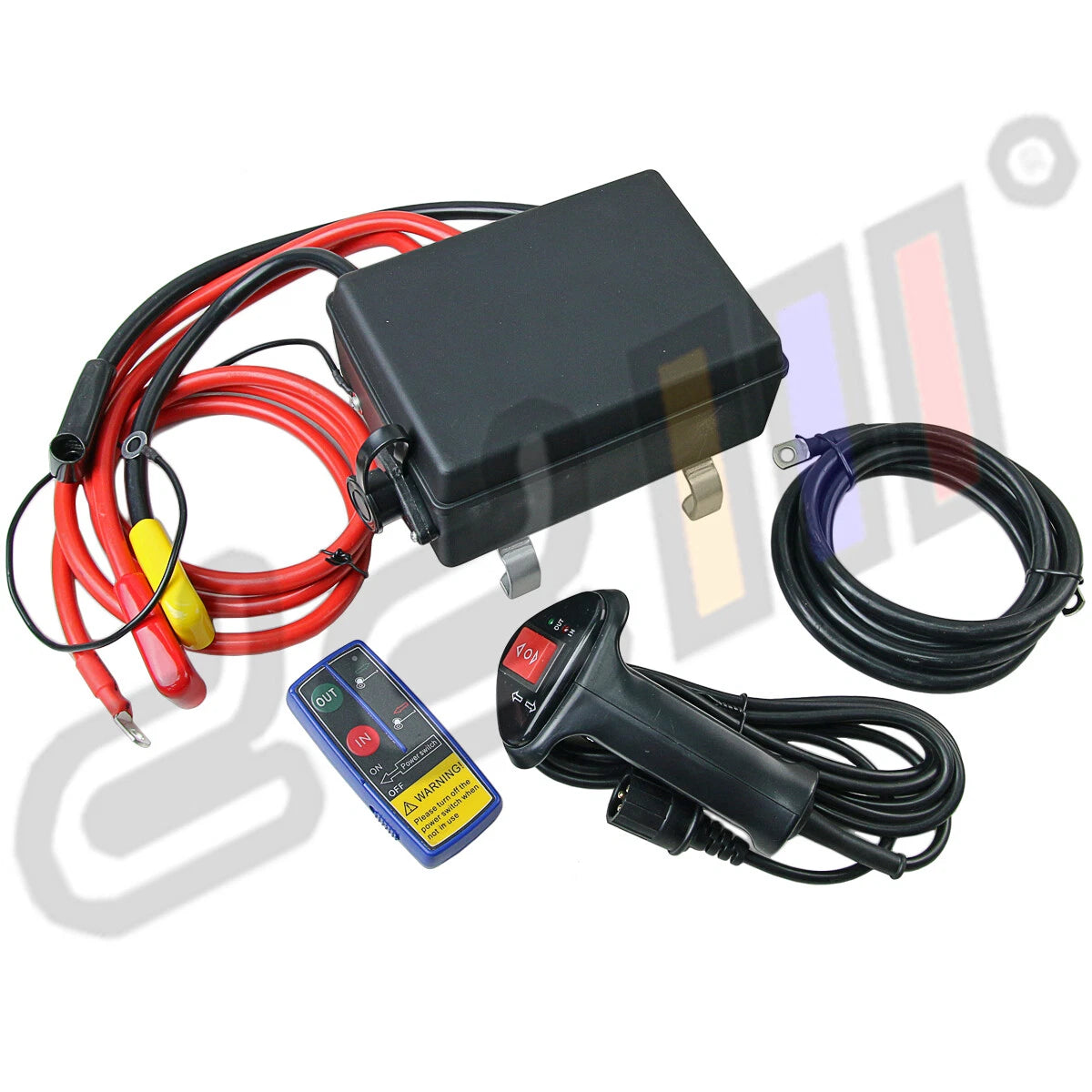 12V 12000lbs Winch Control Box w/ Wireless Remote for 4x4 ATV Truck