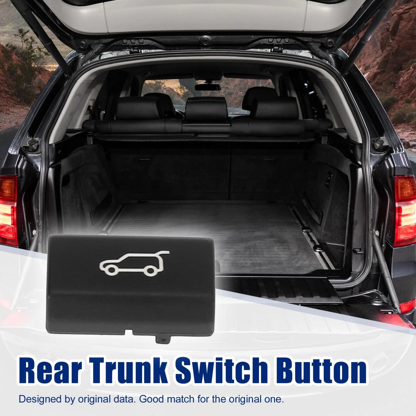 Tailgate Rear Trunk Switch Button Cover for BMW X5 E70, X6 E71 (2006-2015)