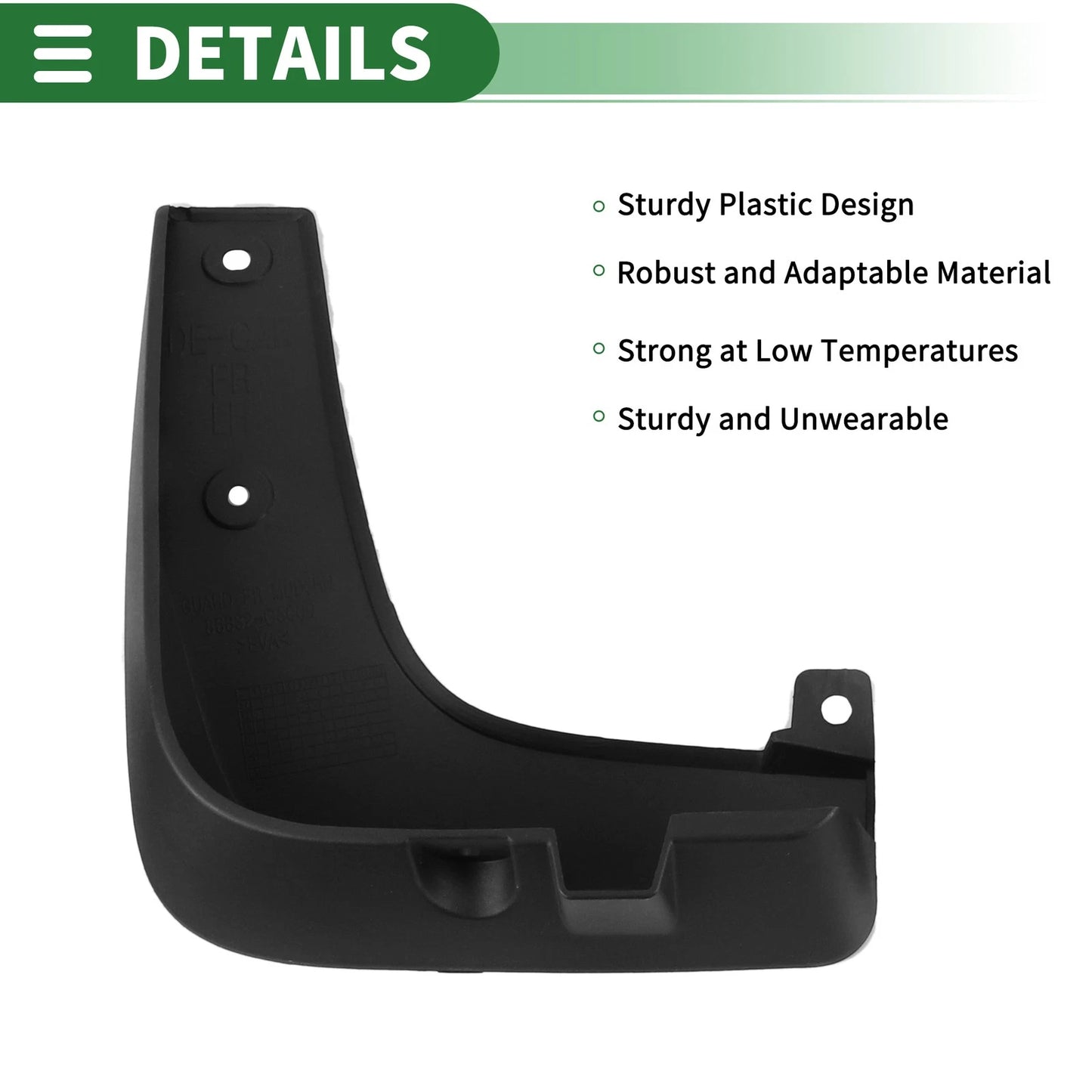 Mud Flaps Splash Guards for Kia Niro (2016-2021)