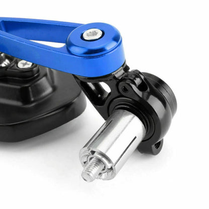 7/8" Blue Aluminum Handlebar End Mirrors for Motorcycle F2