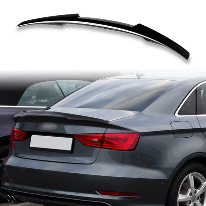 ABS Boot Spoiler for Audi A3/S3/RS3 8V Sedan Black (2013-2020)