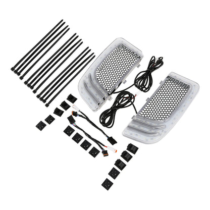 Vented Fairing Speaker Pod Grill Signal Light for Harley Touring (2014-2024)