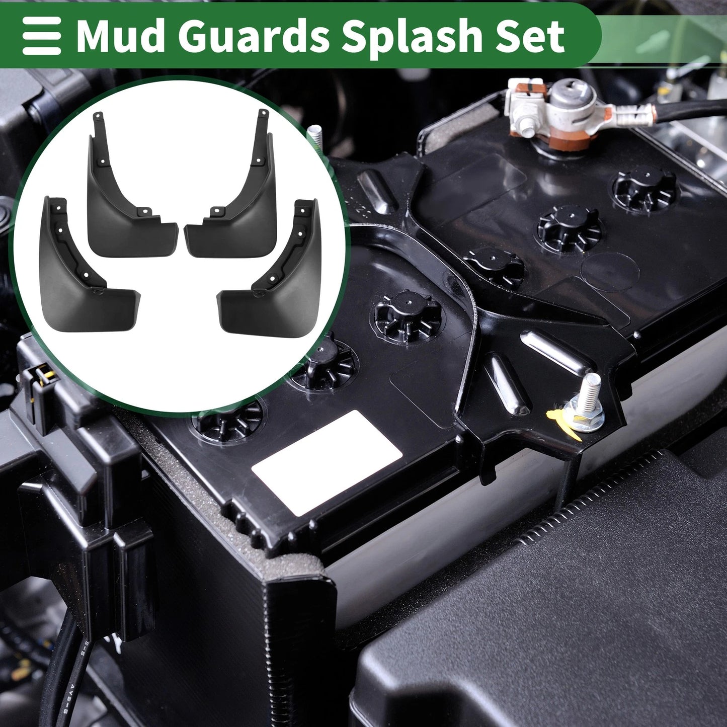 Mud Flaps Splash Guards for Ford Escape Low Profile (2020)