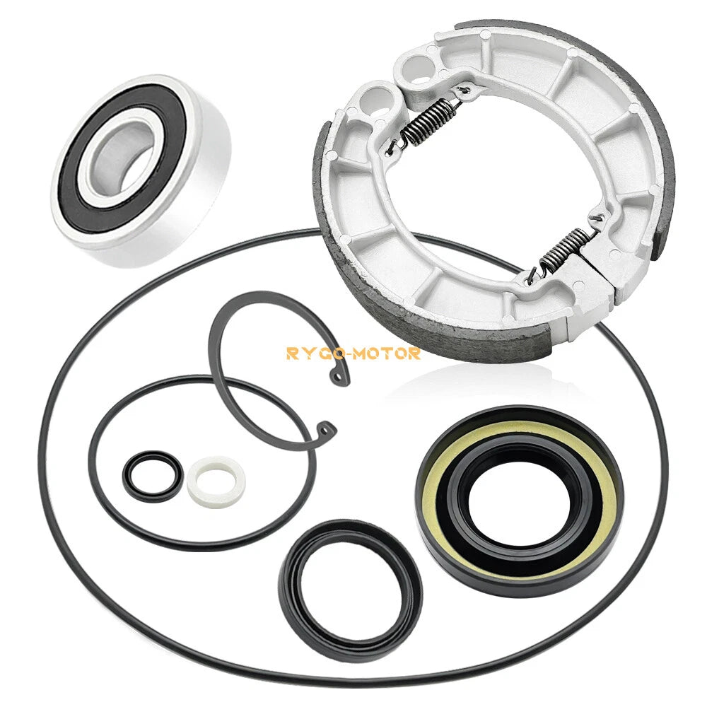 Rear Brake Drum Bearing Seal Kit & Shoes for Honda Foreman 500 (2014–2019)