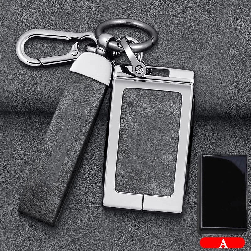 Leather Key Remote Case Fob Shell Cover for Volvo EX30