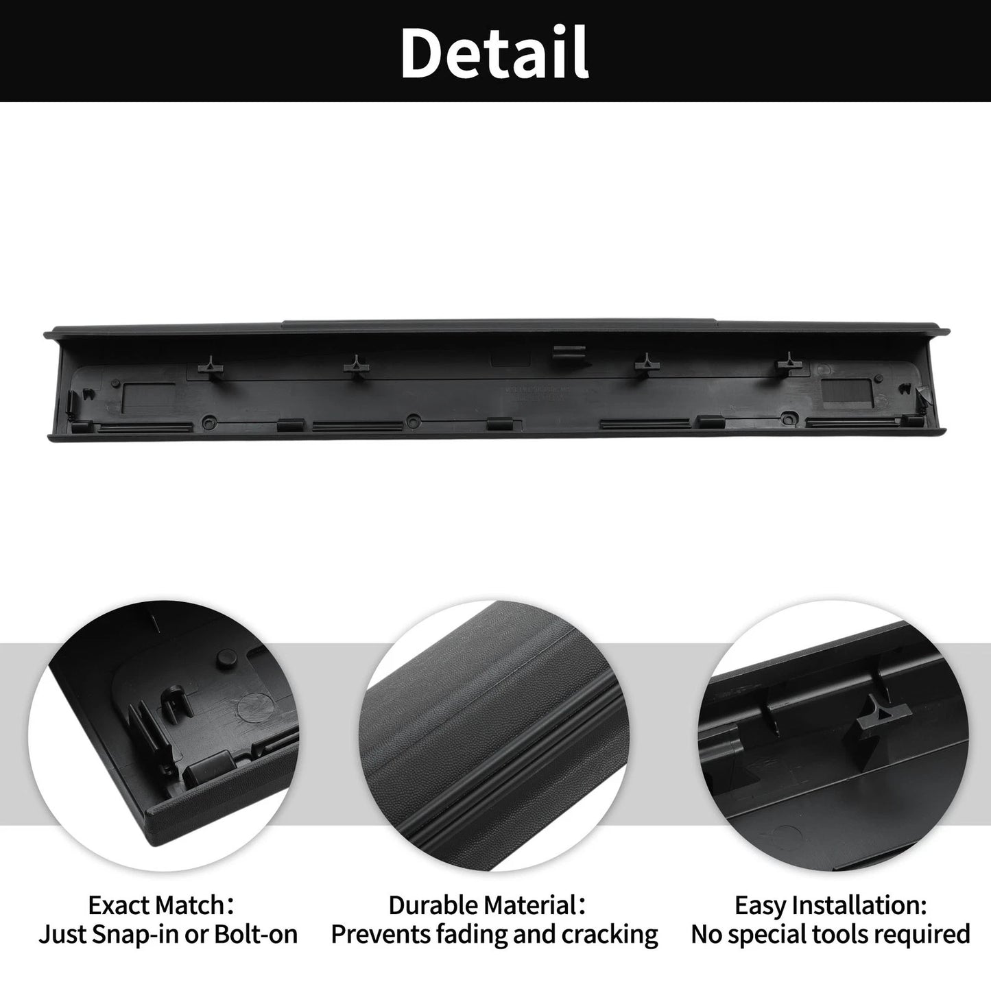 Tailgate Flex Step Trim Cap for Ford F250 F350 Super Duty (2008-2016)