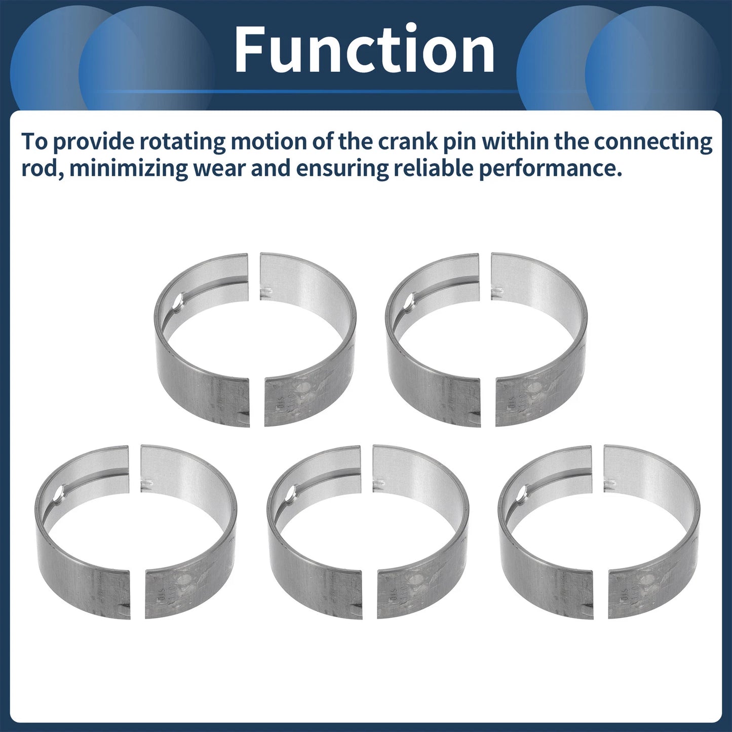 10 x Main Bearing Set for Toyota Van (1984-1989)