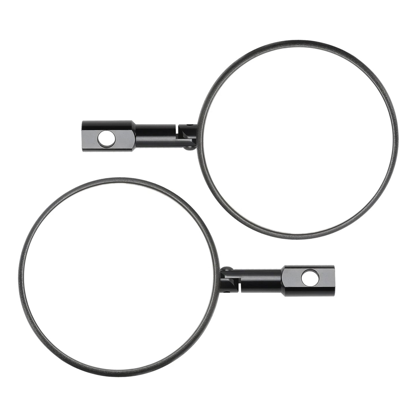Handlebar End Mirrors 2 x Black Round Plastic M8 M10 for Superbike
