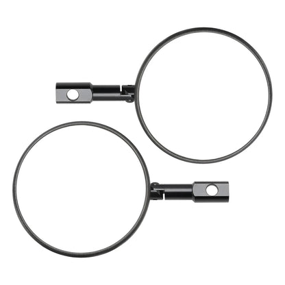 Handlebar End Mirrors 2 x Black Round Plastic M8 M10 for Superbike