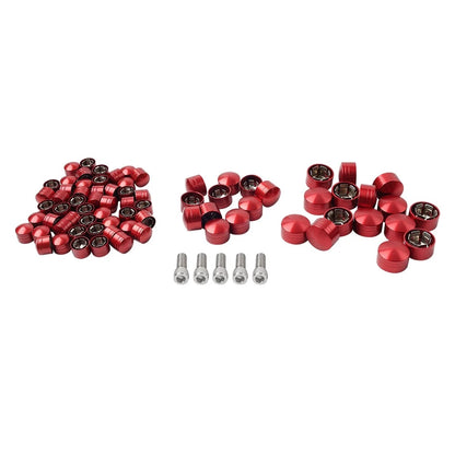 75X Red Engine Bolt Topper Caps for Harley Touring Road Street Glide (2007-2016)
