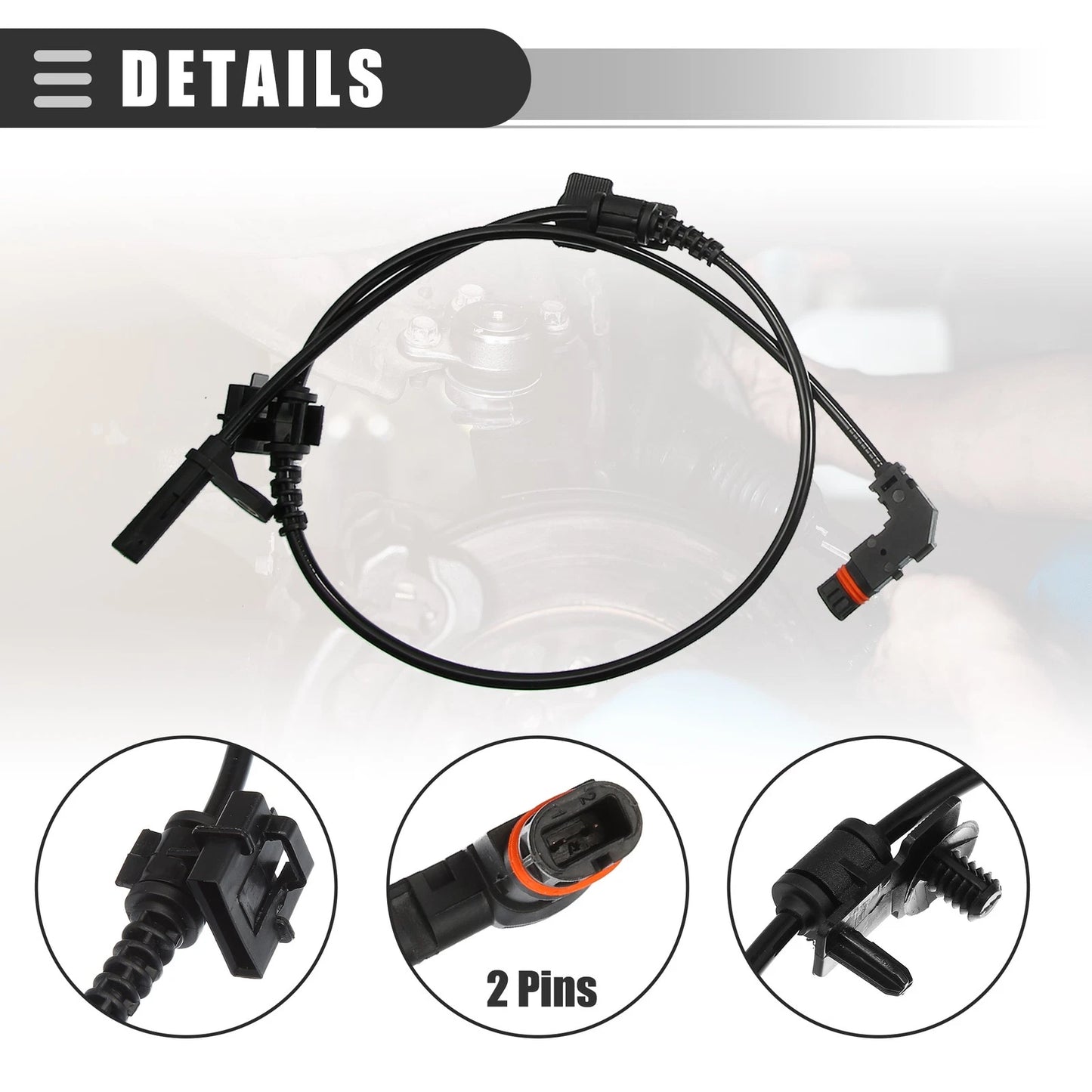 ABS Wheel Speed Sensor Set for Dodge (2 x Front, 2 x Rear)