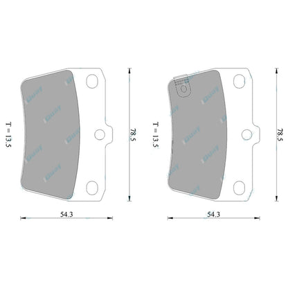Rear 4wd Disc Brake Pads for RAV4 94-05 SXA10 SXA11 ACA20 ACA21 ACA22 ACA23 Set
